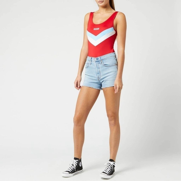 Levi’s Florence bodysuit red size XS - Picture 1 of 12